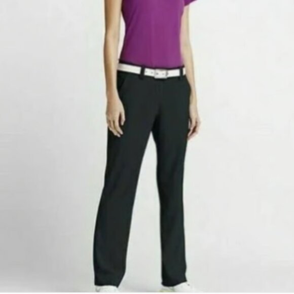 Nike Golf Women's Tour Performance Black Modern Rise Tech Pant Size 10 - Picture 1 of 9